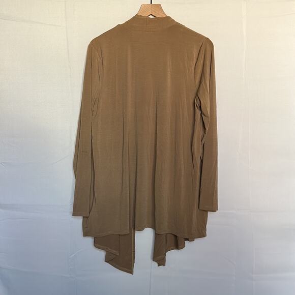 ❤️5/$25❤️ Linea by Louis Dell’Olio Feather Jersey Open Front Cardigan - Picture 6 of 6